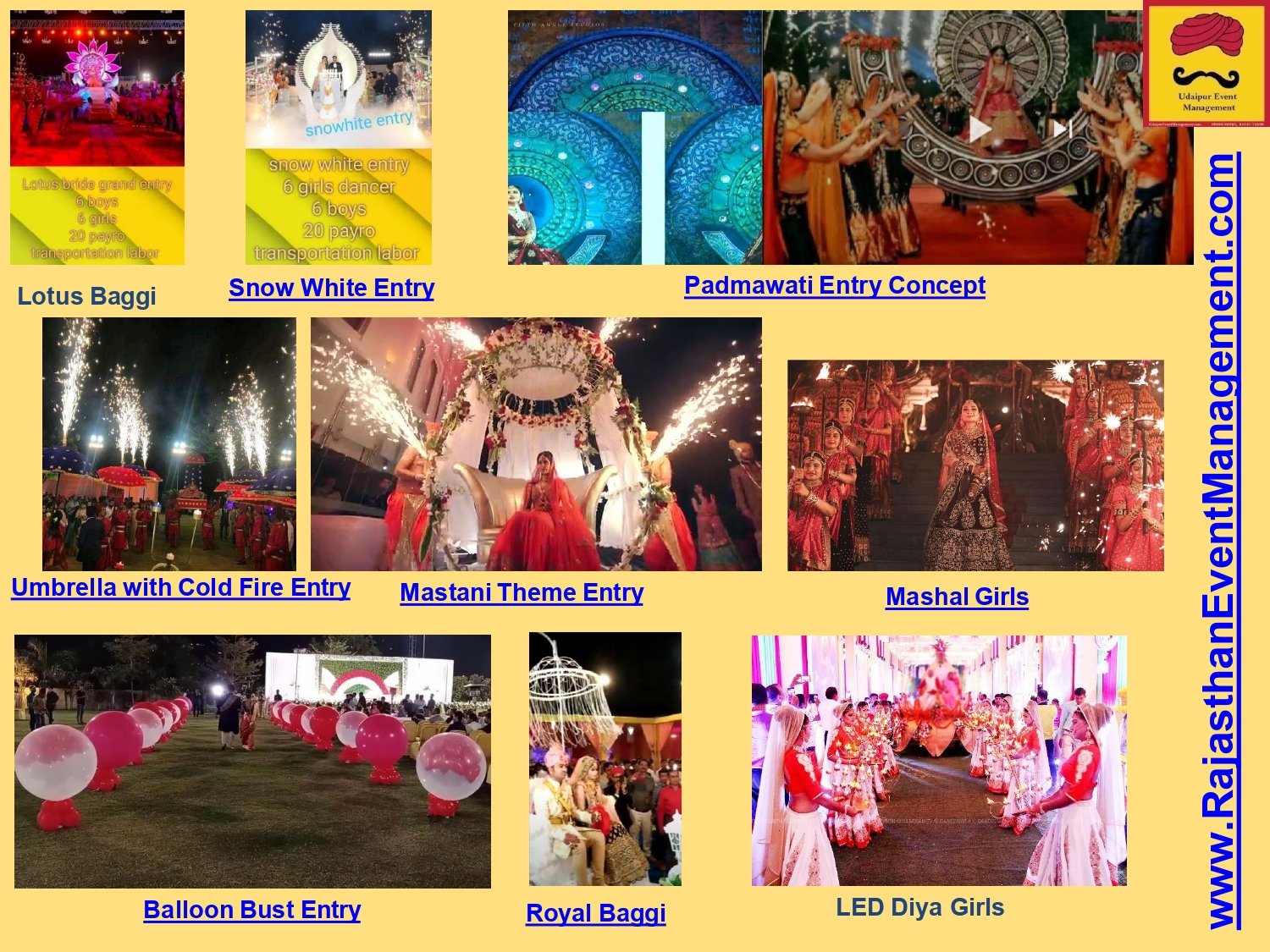 Lotus, Padmawati, Mastani & LED Diya Entry Concepts